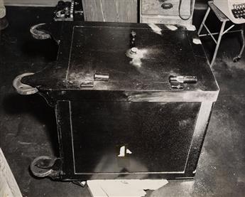 WEEGEE [ARTHUR FELLIG] (1899-1968) A series of four photographs showing how the police break into a safe.